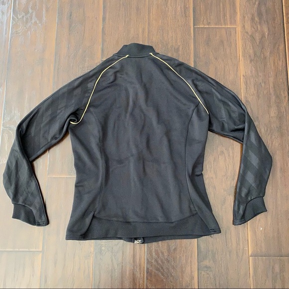 Nike just do it Women’s Black full zip Jacket Size L for big girls S women’s - Picture 3 of 10